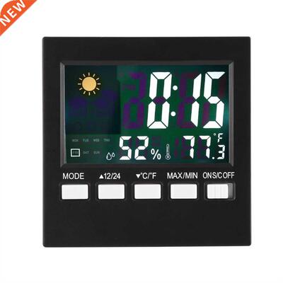 Backlight Temperature Humidity Thermometer Alarm Clock Weath