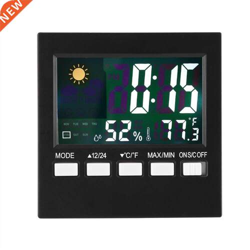 Backlight Temperature Humidity Thermometer Alarm Clock Weath