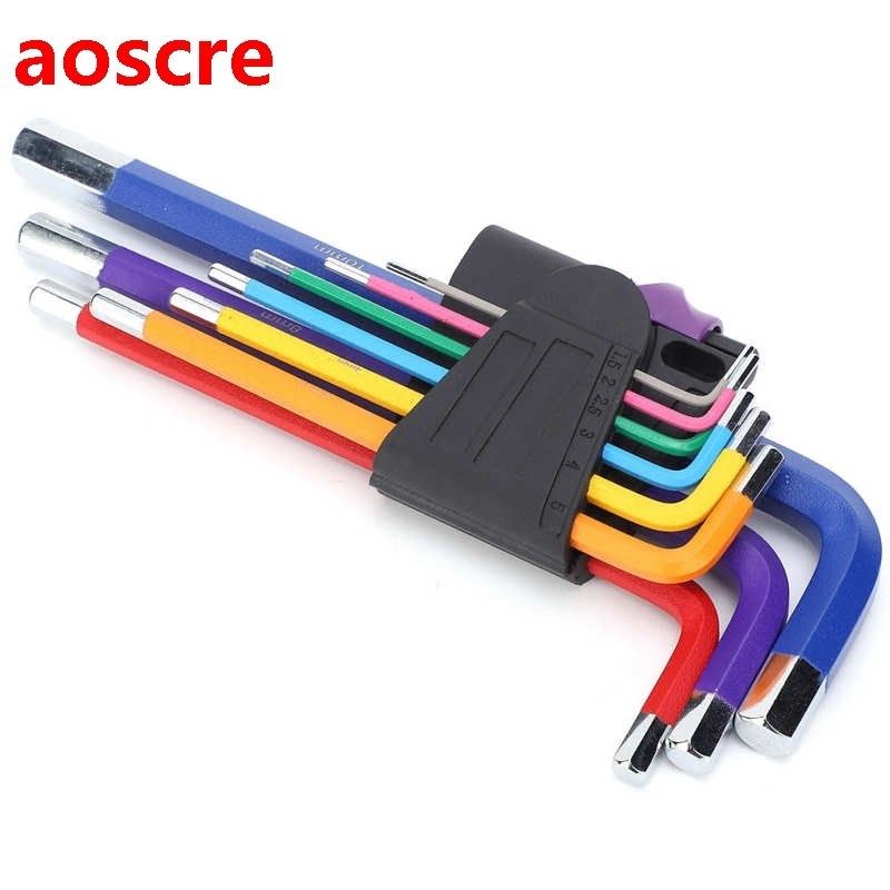 Repair Tools Set spanner  Flat?End Colorful Hex Socket Wrenc