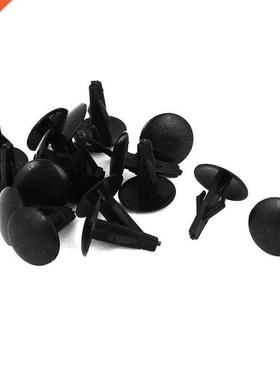 16Pcs Rivets Clip 4mm x 7mm x 15mm Black