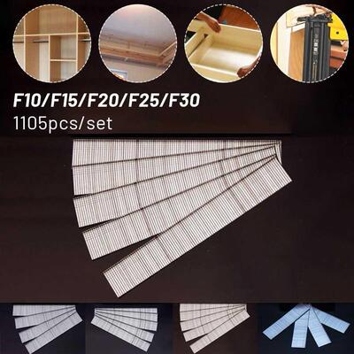 1105pcs F15/F20/F25/F30 Straight Brad Nails For Electric Nai