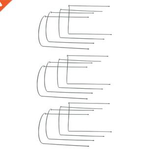 12 Pack Plant Support Stake Metal Gden Plant Stake Green H