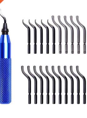 Metal Deburring Tool Kit Rotary Deburring Cutters with 21 Hi