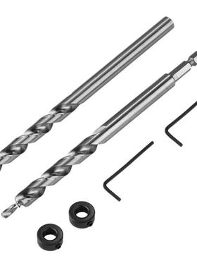 3/8 Inch Pocket Hole Drill Bit with Depth Stop Collar 1/4 He