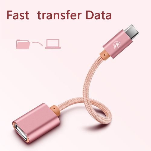 Type C to USB cable 2.0 Host OTG adapter With USB Power For