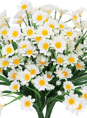 Artificial Daisies Flowers Outdoor UV Resistant Fake Foliage