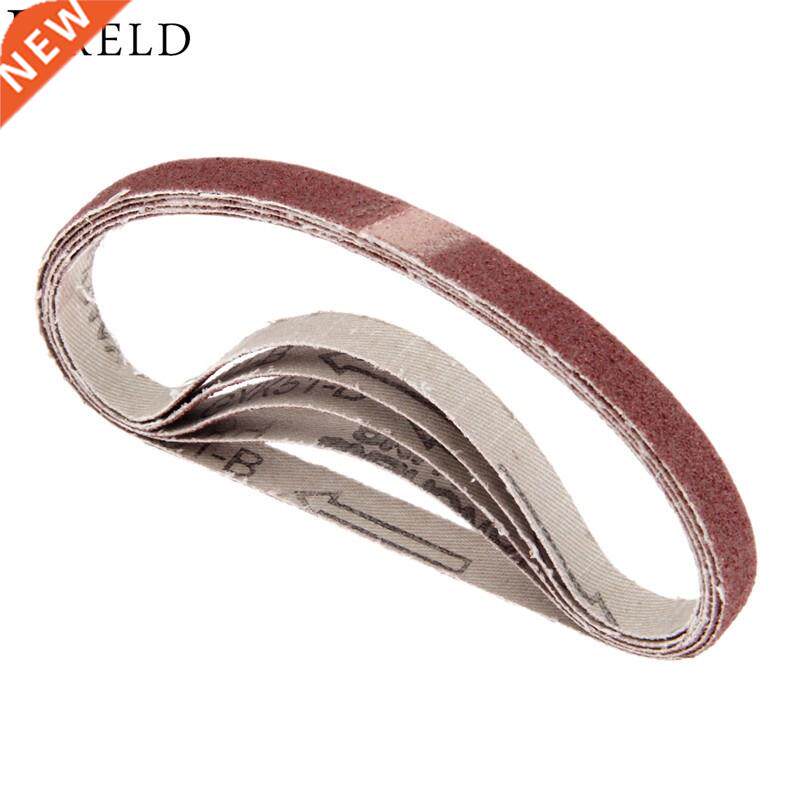 5Pcs 330*10mm Abrasive Polishing Sanding Belt 80 Grit Alumin