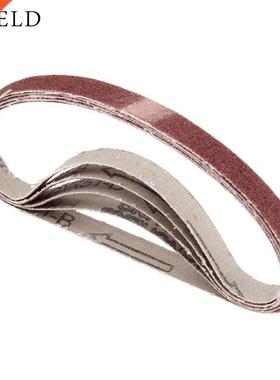 5Pcs 330*10mm Abrasive Polishing Sanding Belt 80 Grit Alumin