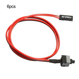 6PCS 50cm 2 Pin SW PC Power Cable On/Off Push Button Compute