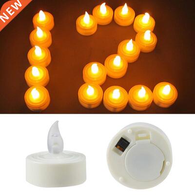 12PCS Electronic LED Tea Light Candles ic Battery-Powered Fl