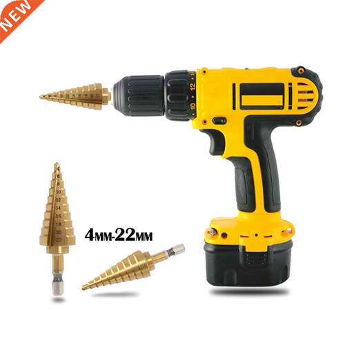 422MM HSS Speed Steel 4241 Hex Titanium Step Drill Cone Dril