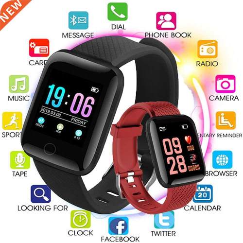 Smart Watches Blood Pressure Waterproof Men Women Heart Rate