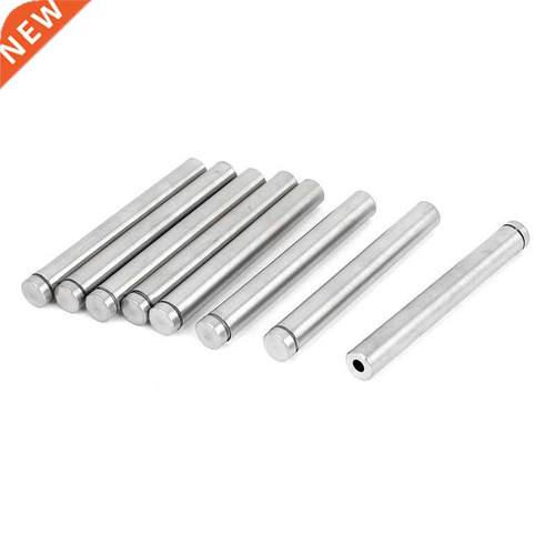 Advertising Screw Glass Standoff Bracket 12x100mm 8pcs Silve