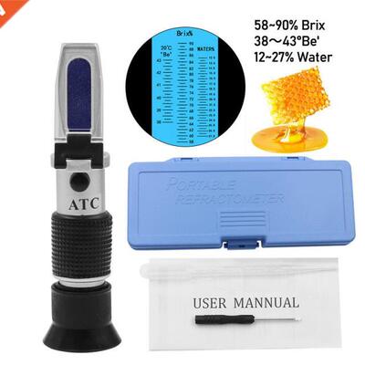 Refractometer Honey Tester 58-90% Brix 38-43°Baume 12-27