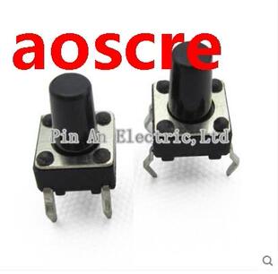 50pcs/lot 6x6x9MM 4PIN G94 Tactile Tact Push Button Micro Sw