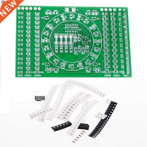 SMD Flashng LED Components Solderng Practce Board Skll E