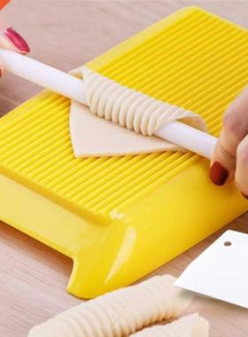 Assiette en lin jaune pour pates | Macaroni, assiette en lin