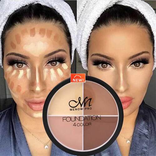 4 Colors Face Makeup Concealer Oil Control Full Cover