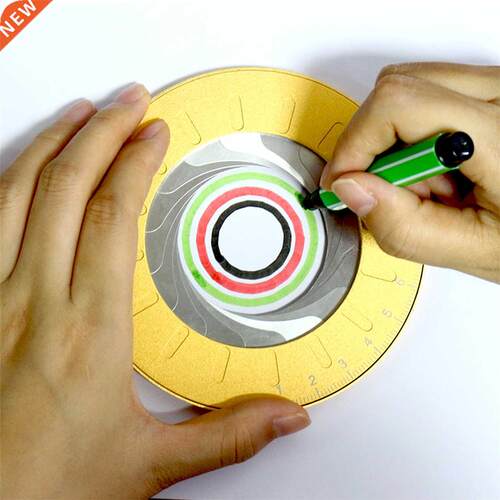Circle Drawing Tool Adjustable Measuring Drawing Gold 04 St