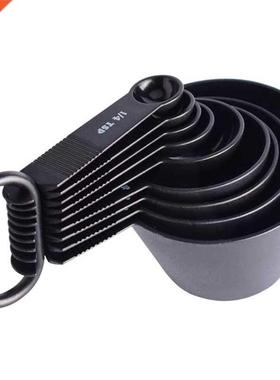 9Pcs Measuring Spoons Cups Set Measurements Markings Cooking