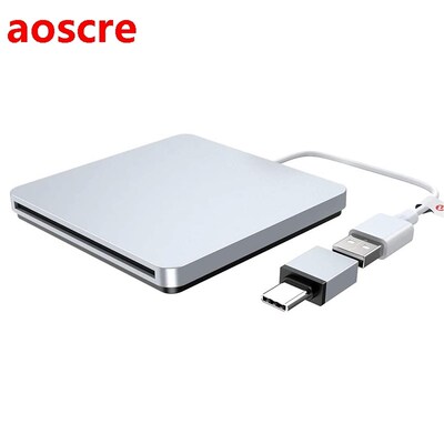 External CD DVD Drive USB Type C Burner Slot-in Portable Ult