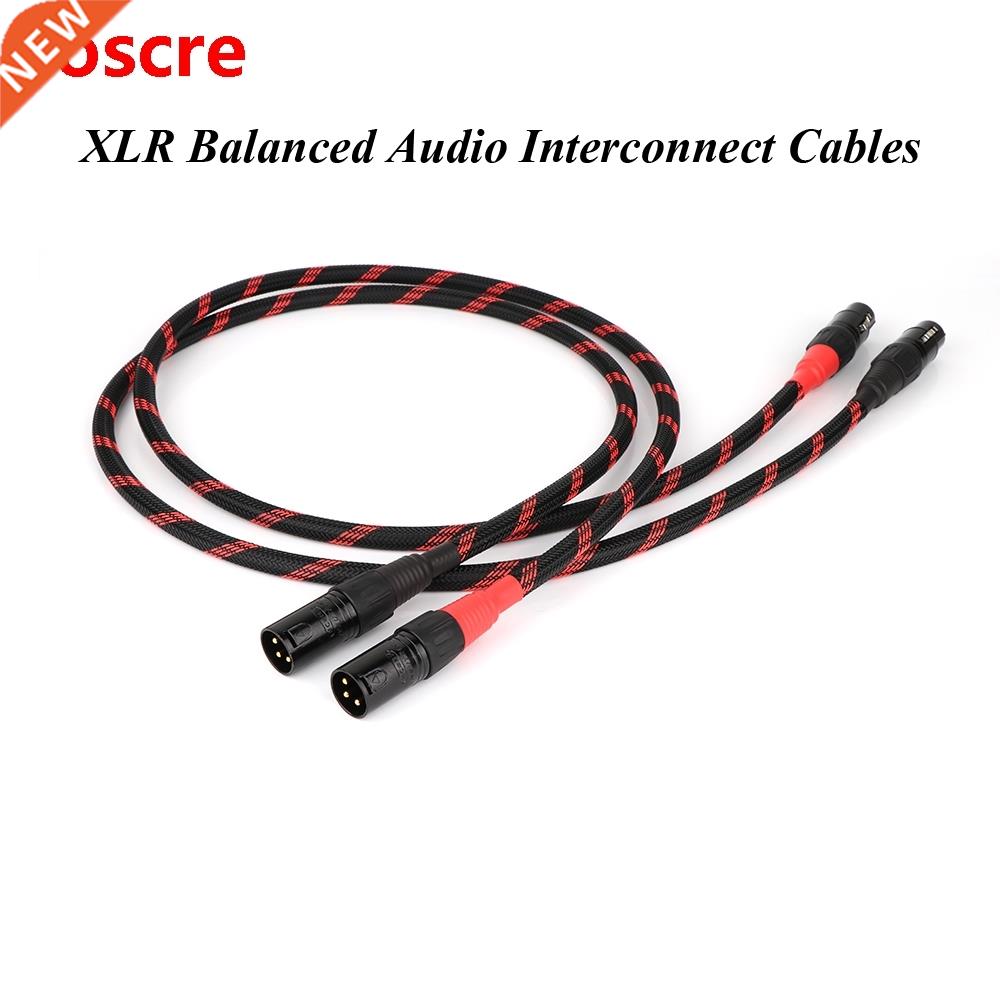 Pair x41807 5N OCC Copper XLR Balanced Audio Interconnect Ca