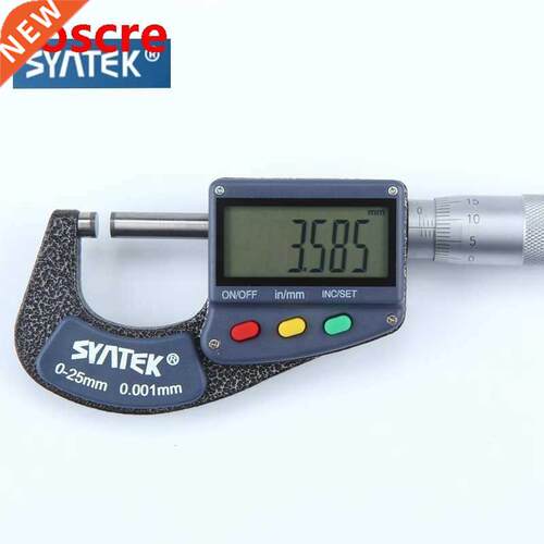 0.001mm Large LCD Display Micrometer 0-25mm Electronic Digit