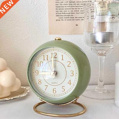 Creative Alarm Clock Vintage Desk Clock Silent Pointer Clock