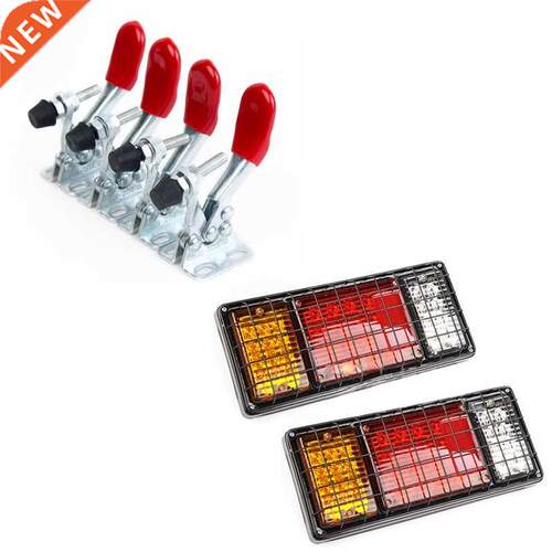 9Pcs Hand Tool Toggle Clamp Antislip Red Horizontal Clamp Qu