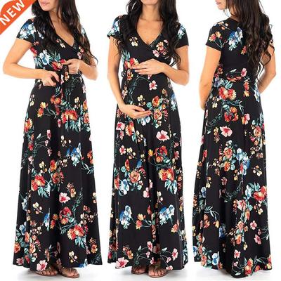 New Maternity Dresses Pregnant Women Nursing Dress Breastfee