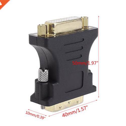 DVI-I 24+1 Pin Male To 24+5 Pin Female Gold Plated Adapter M