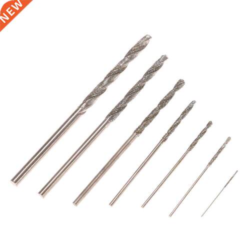 Meterk 7pcs Drill bit set High Hardness Diamond Coated Twist