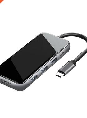 MultFuncton USB C Hub Adapter 5 n1 USB3.0X3+PD+HDM USB H
