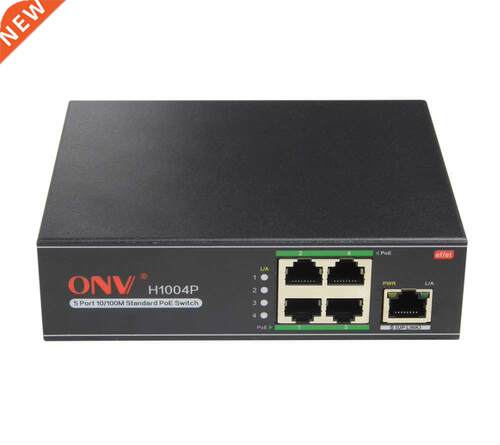 5-Port 10/100M Standard PoE Switch Port 1 - 4 support PoE fu
