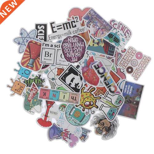 50pcs Lab computer stickers refrigerator suitcase decoration