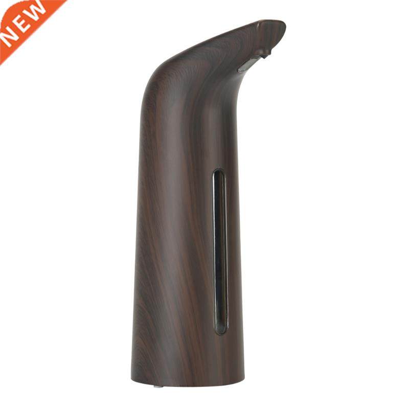 400ml Automatic Liquid Soap Dispenser Deep Wood Grain Patter