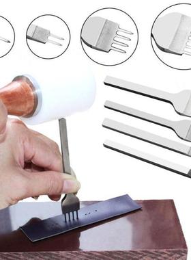 4PCS 3/4/5/6mm Professonal Hole Punch Tools Leather Craft H