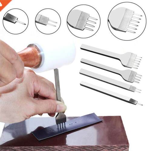 4PCS 3/4/5/6mm Professonal Hole Punch Tools Leather Craft H