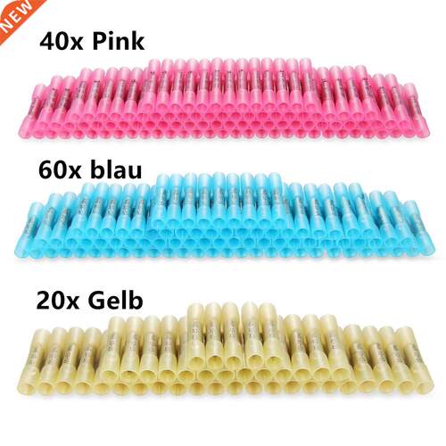 120PCS 26-10AWG Heat Shrink Butt wire Connectors Waterproof