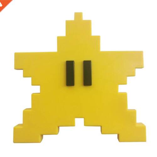 3D Pxel Star Chrstmas Tree Topper Classc Game Ornament fo