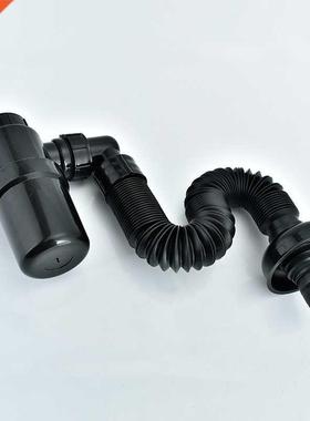 1pc Basin Sink P-type Down Pipe Drain Pipe Pop-up Anti-block