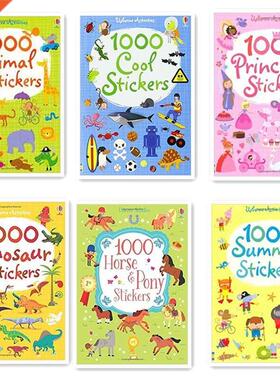 1000 pcs Cartoon Scene Stickers Kids Sticker Books with Ani