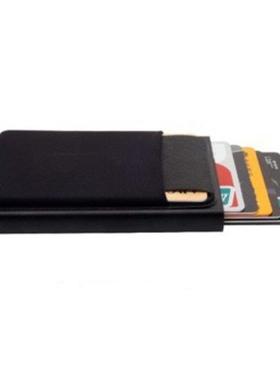2021 Slim Aluminum Wallet With Elasticity Back Pouch ID Cred