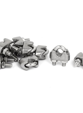 M4 5/32 Inch 304 U-Shape Bolt Saddle Clamps Cable Wire Rope