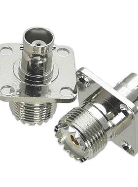 1Pcs UHF SO29 Female Jack to BNC Female Jack 4-Holes Flange