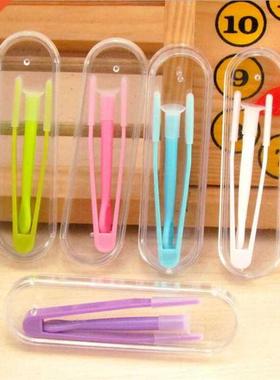 1 Set Color Contact Lens Case Box Tweezers and Suction Stick