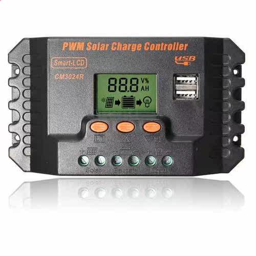 12/24V 30A USB panels charge controller