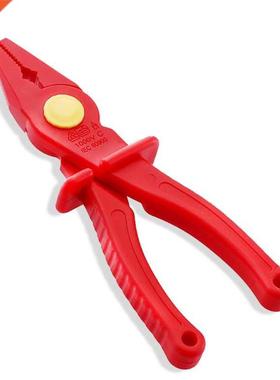 VDE Resistant Plastic Flat Nose Pliers Used for Clamping Win