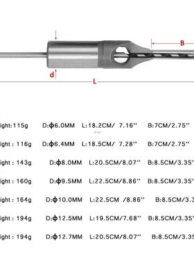 1/4 to 1/2 Inch Square Hole Drill Bit Steel Mortising Drilli