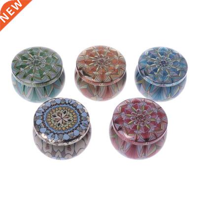 Retro Round Tin Box Jar Tea Candy Jewelry Coin Storage Conta